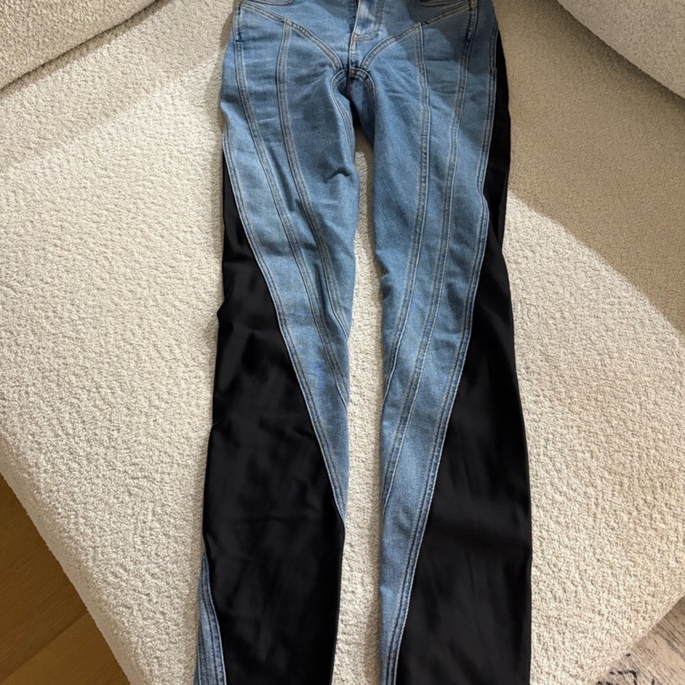 Mugler Jeans in Blue and Black